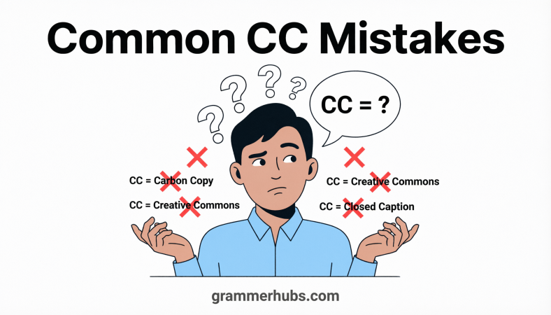 CC meaning Common Misconceptions