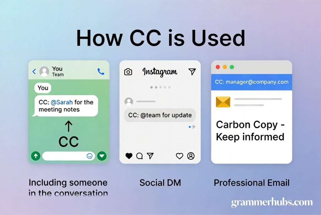 CC Usage in Different Situations