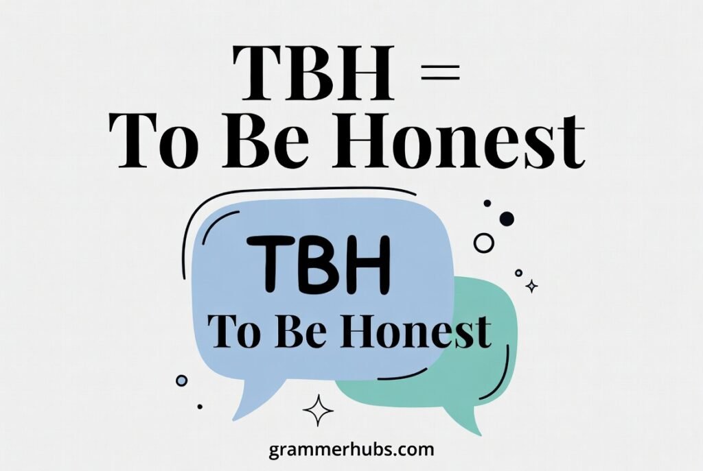 TBH Definition & Meaning