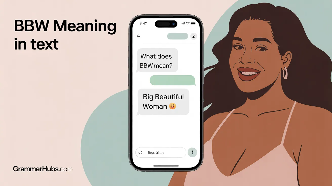 bbw mean in text