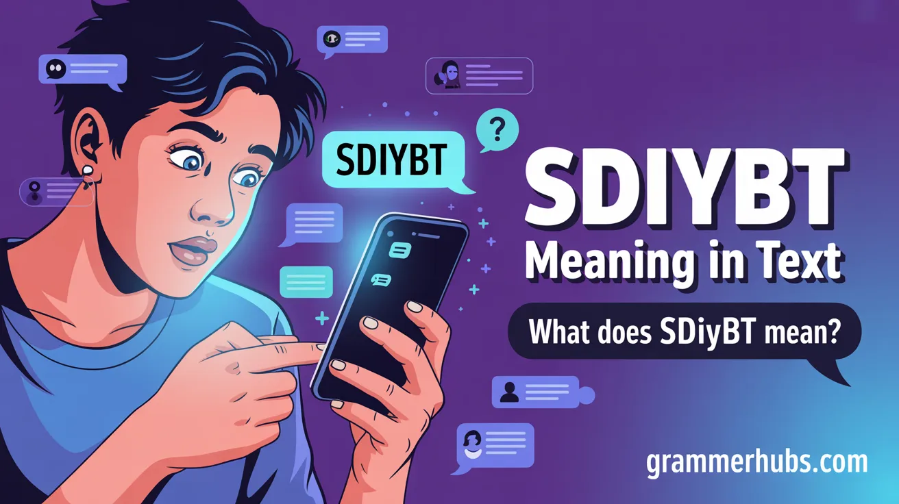 SDIYBT Mean in Text