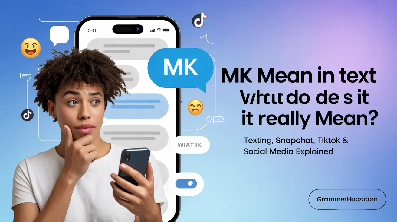 mk mean in text