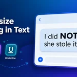 emphasize mean in text