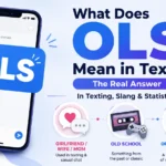 ols mean in text