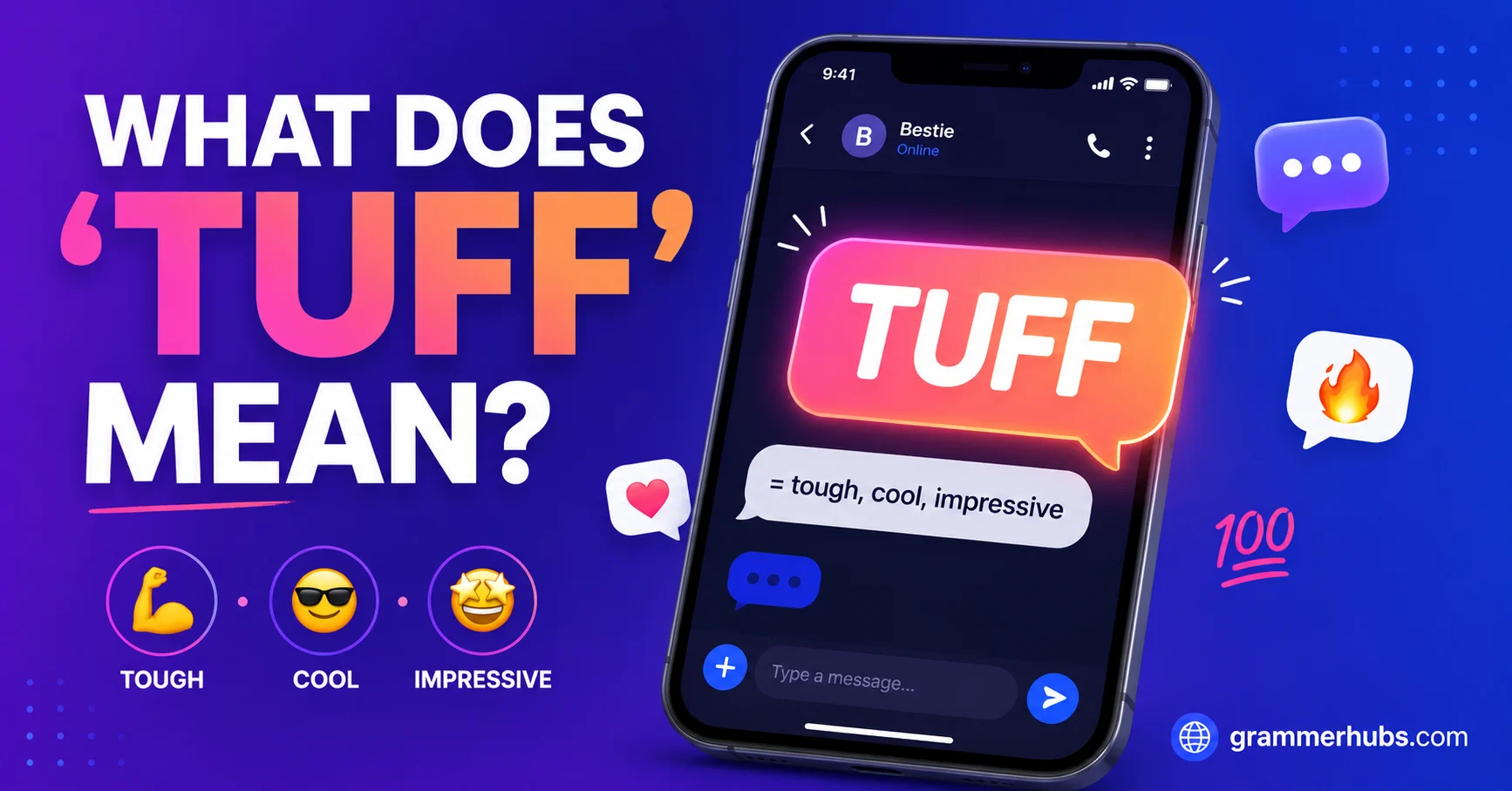 tuff mean in text