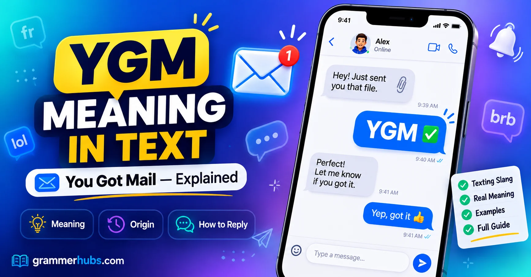 ygm mean in text