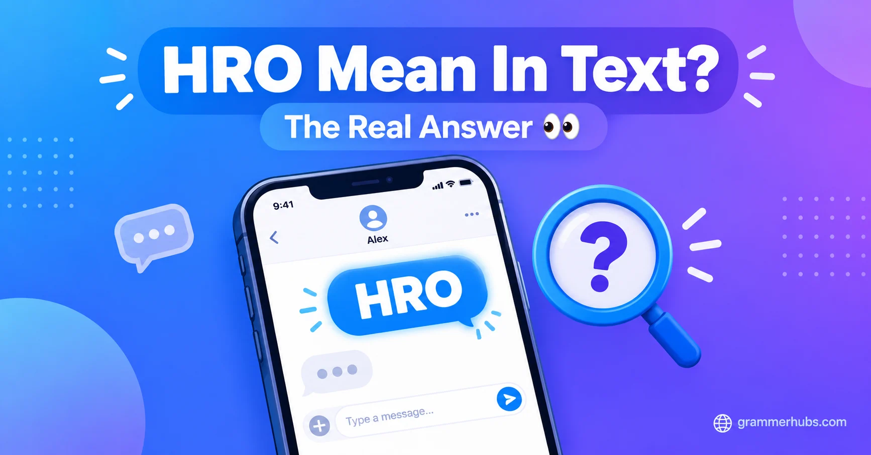 hro mean in text