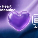 purple heart mean in text