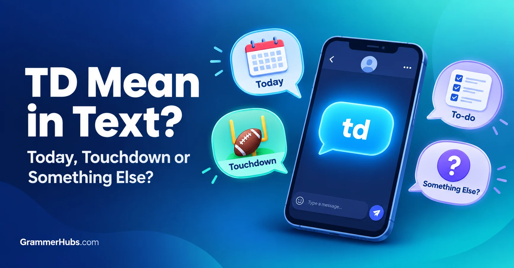 td mean in text
