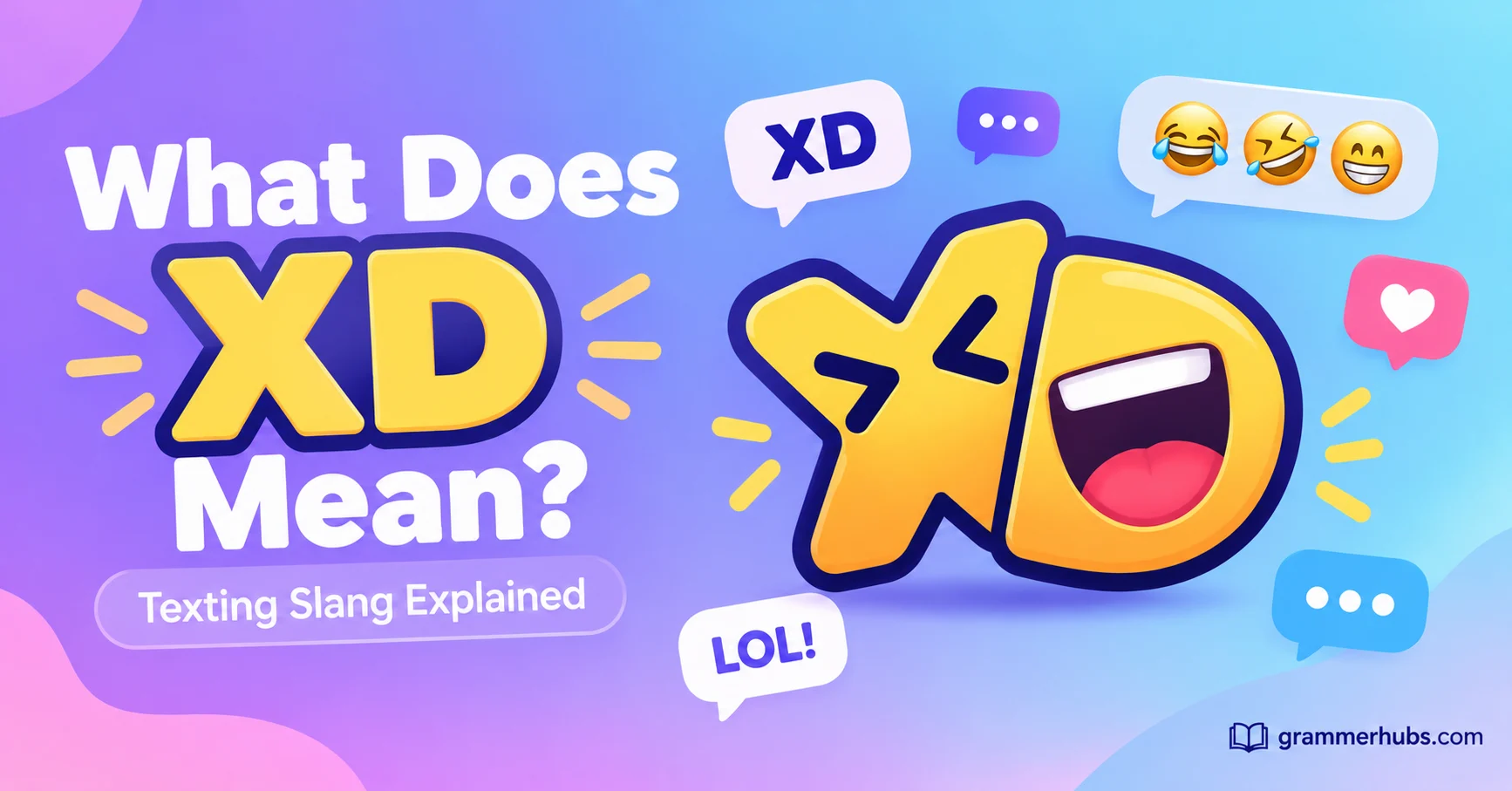 xd mean in a text