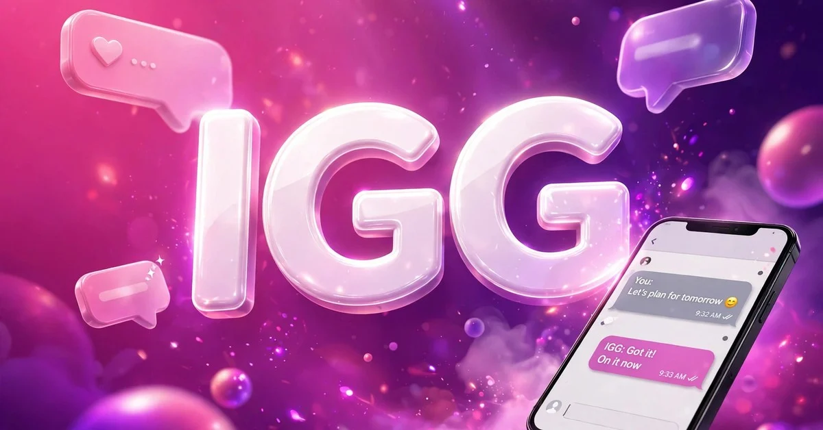 IGG meaning in texting