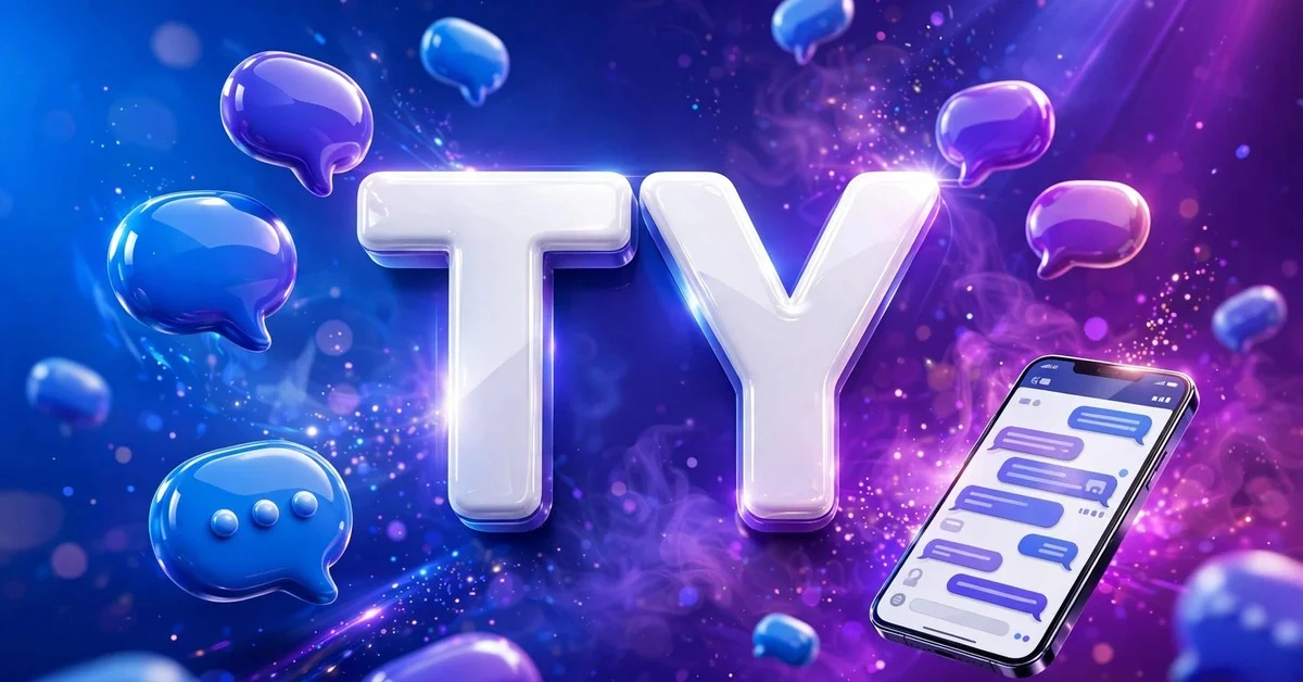 TY meaning in texting